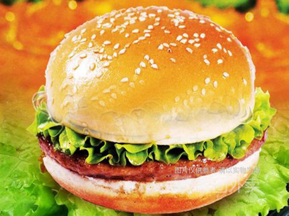 板烧香辣鸡腿堡图片