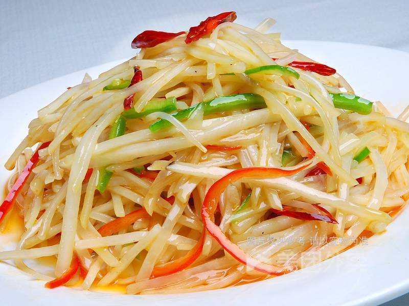 酸辣土豆丝锅巴饭图片