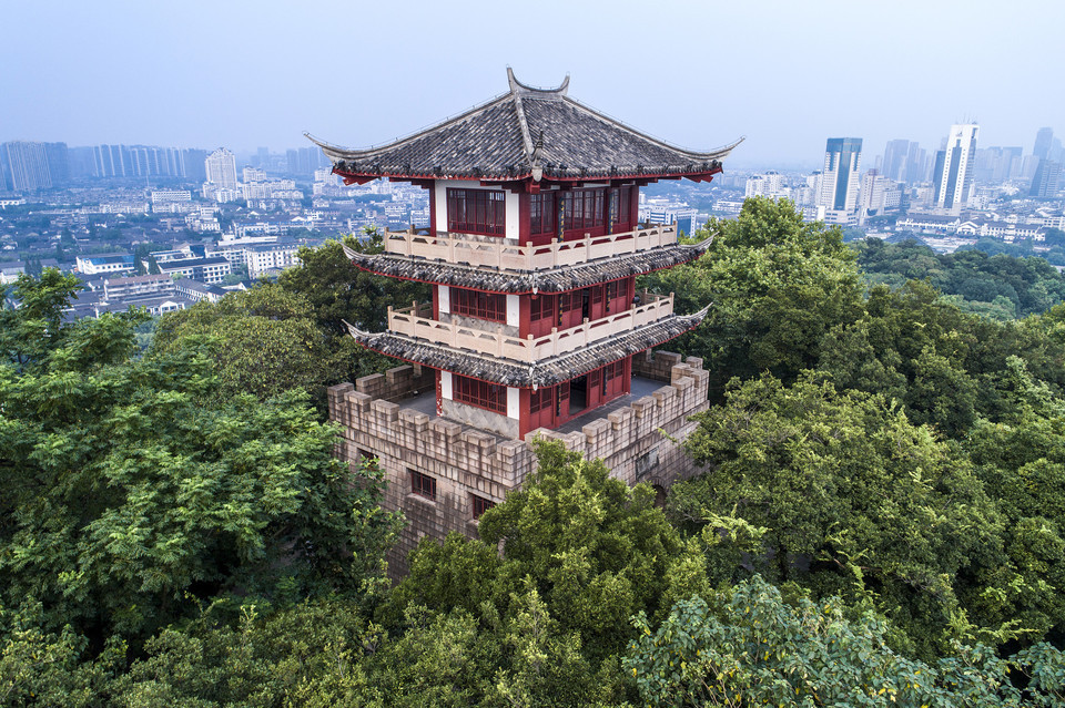 绍兴府山公园 飞翼楼图片