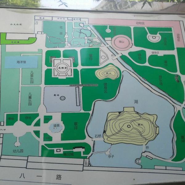 廊坊人民公园地图图片
