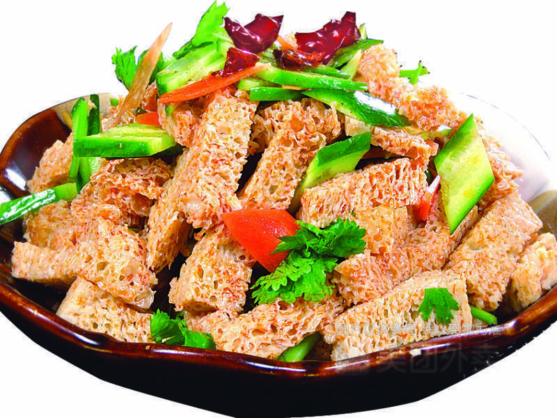 黄瓜拌面筋图片