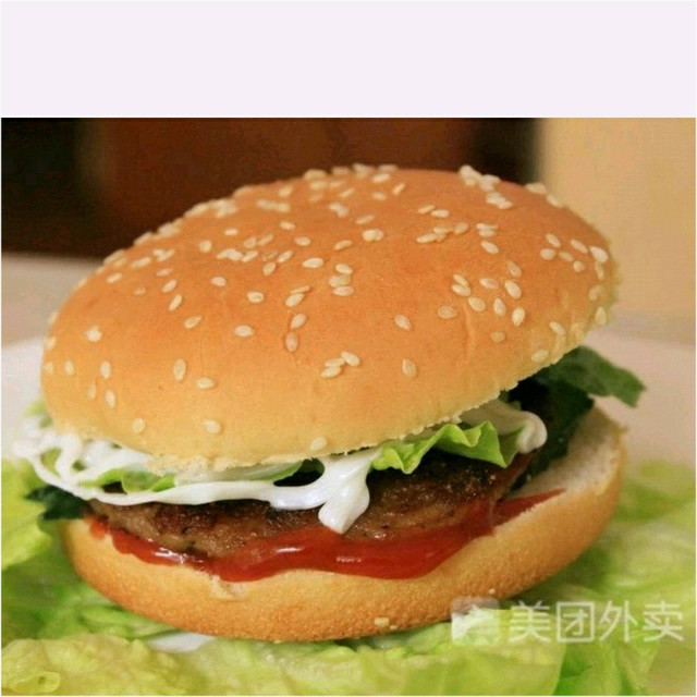 黑椒牛排堡图片