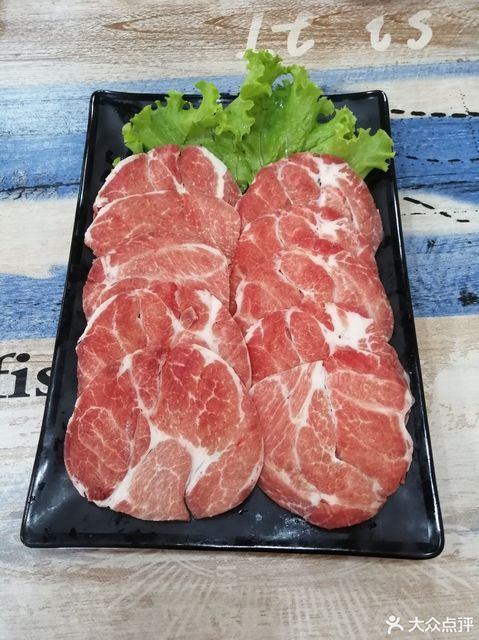 秘制猪梅花肉图片