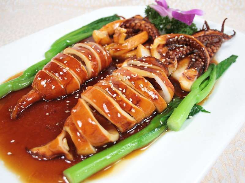 鱼籽烧鱿鱼图片