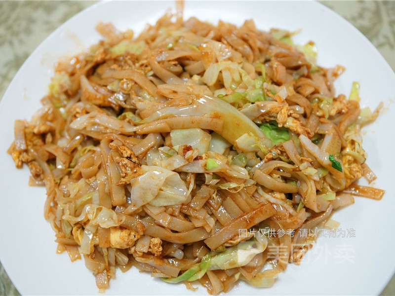 鸡腿炒河粉图片