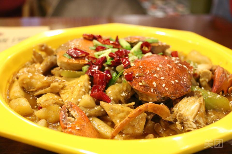 香辣河蟹煲图片