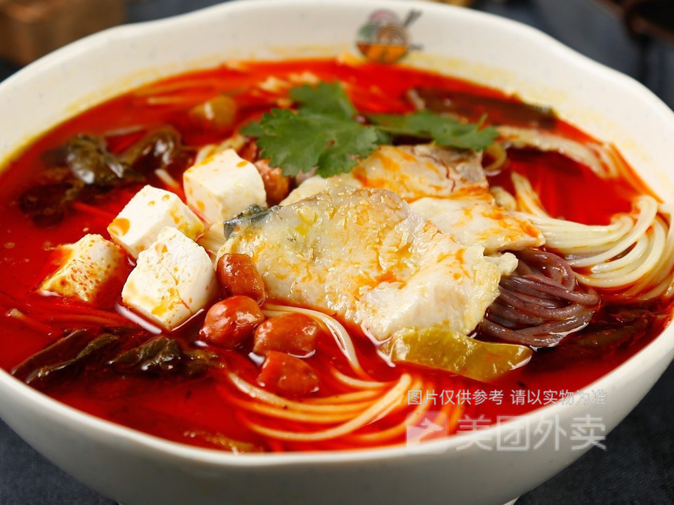 五谷酸辣鱼粉图片