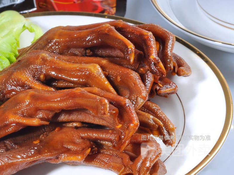 五香风味鸭掌图片