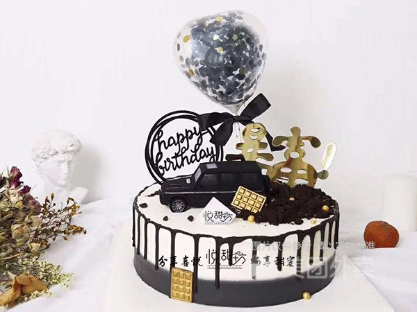 网红男神生日蛋糕图片