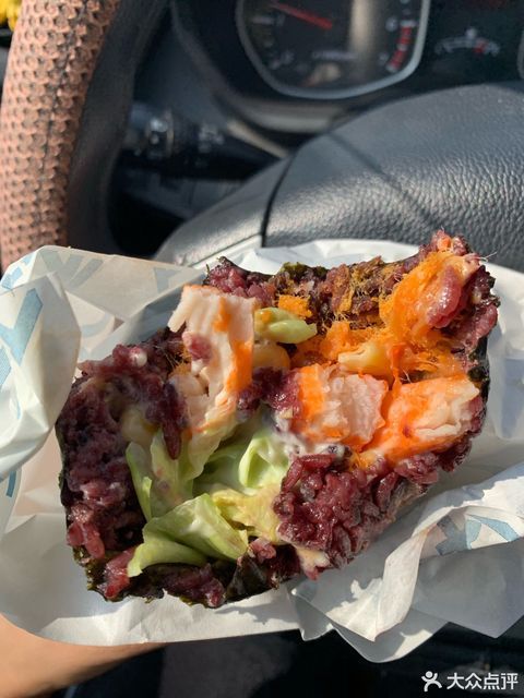 青芥蟹柳饭团图片