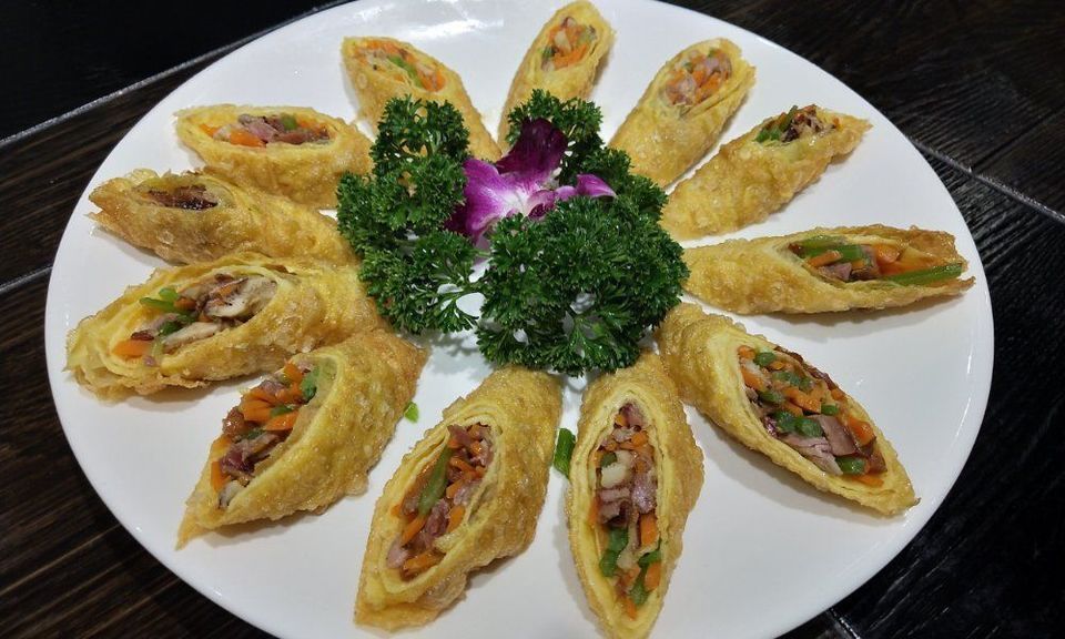 黄金鸭丝卷图片