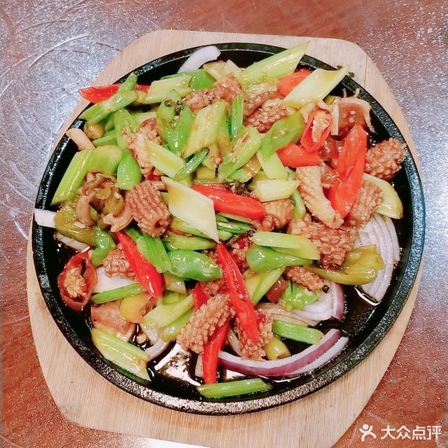 铁板鱿鱼花图片