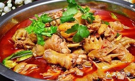 麻辣鸡火锅图片
