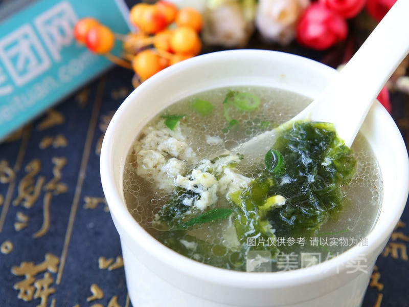 紫菜肉饼汤图片