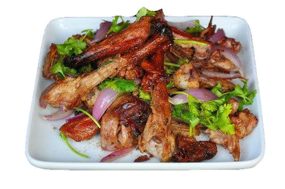 凉拌鸭架图片