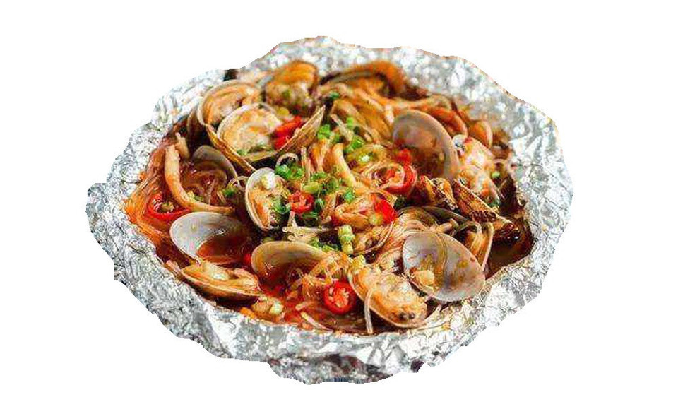 锡纸花甲粉图片