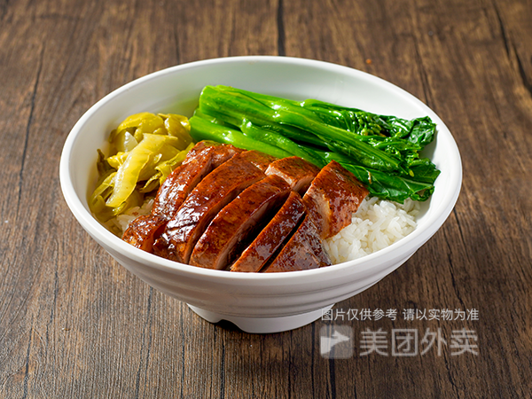 白切鸡拼烧鸭饭图片