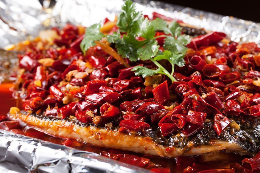 麻辣味烤巴沙鱼图片