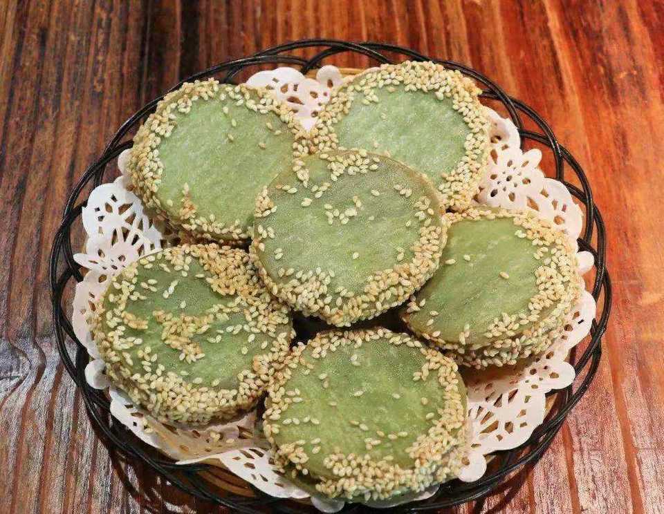 绿茶饼图片