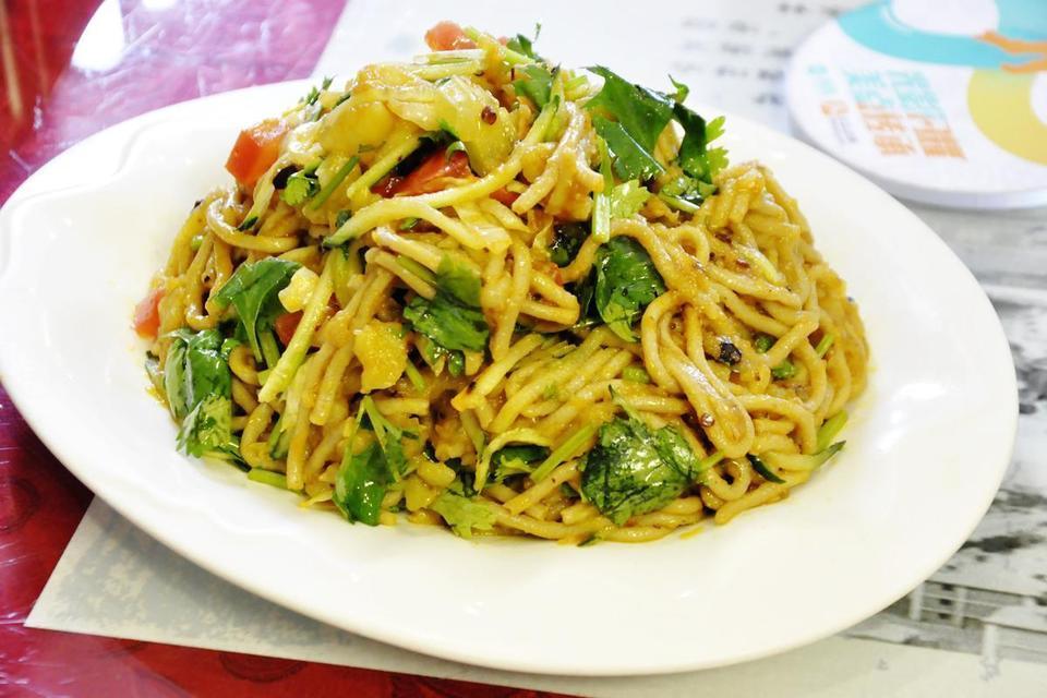 农家拌莜面图片