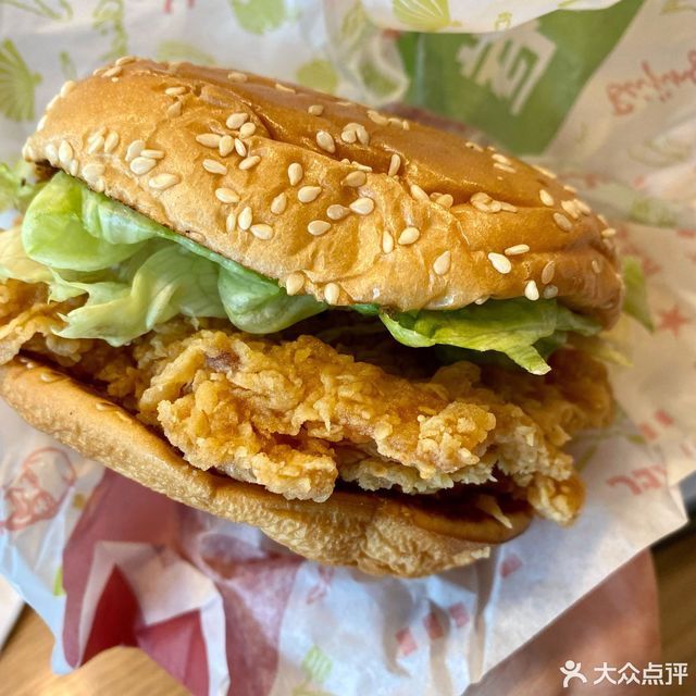 香辣鸡腿堡图片