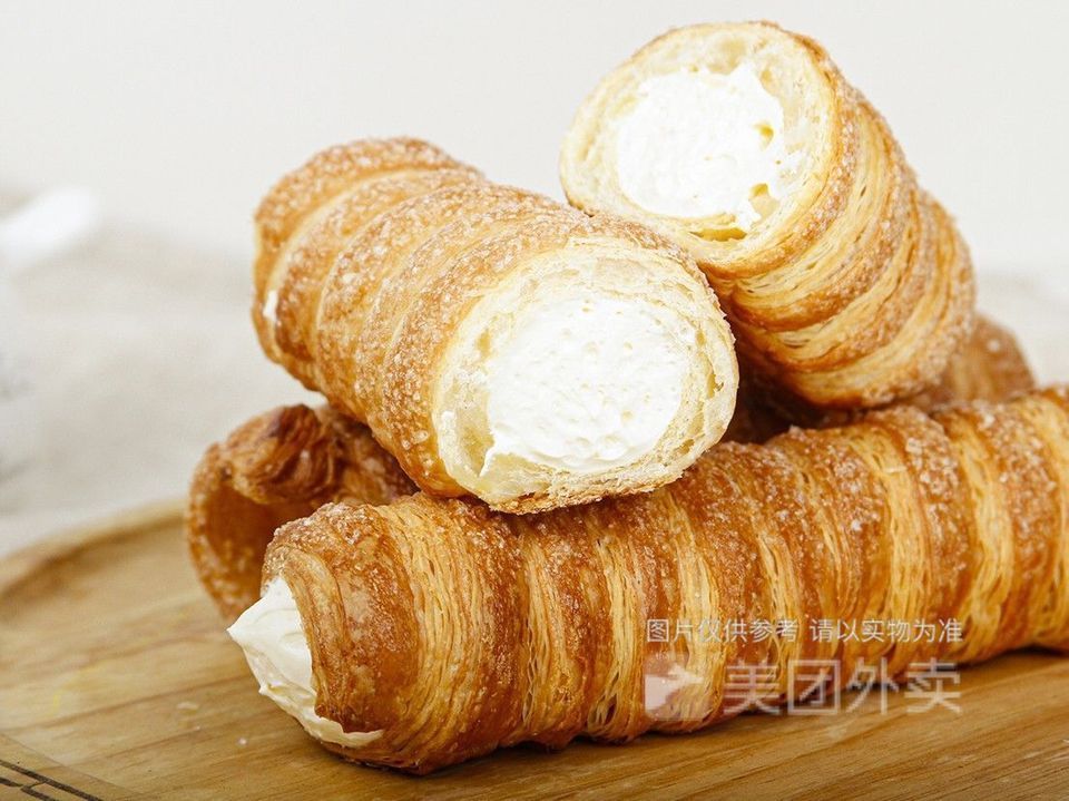 丹麦奶油号角图片