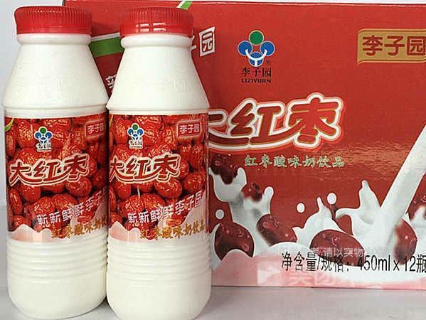 李子园大红枣酸味奶饮料图片