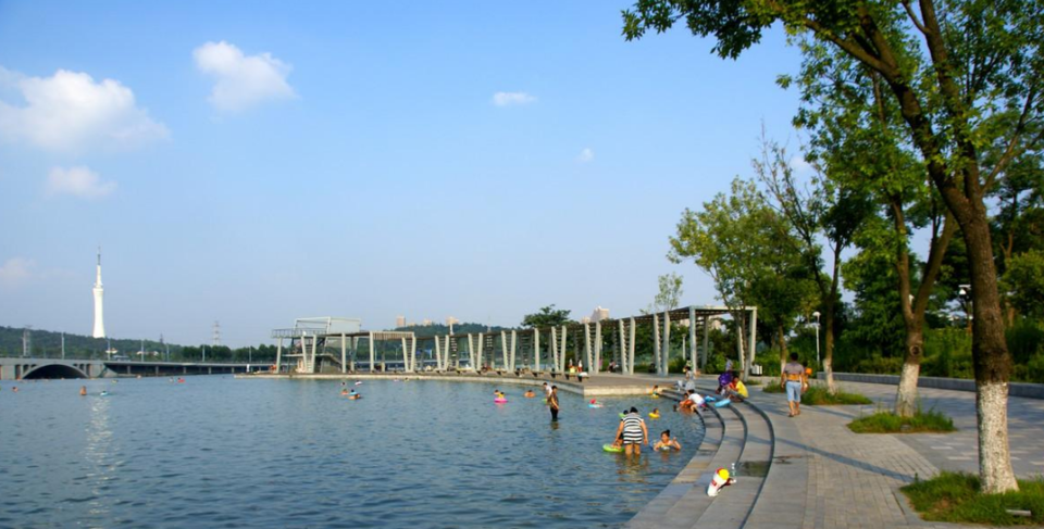 五河县龙湖公园图片