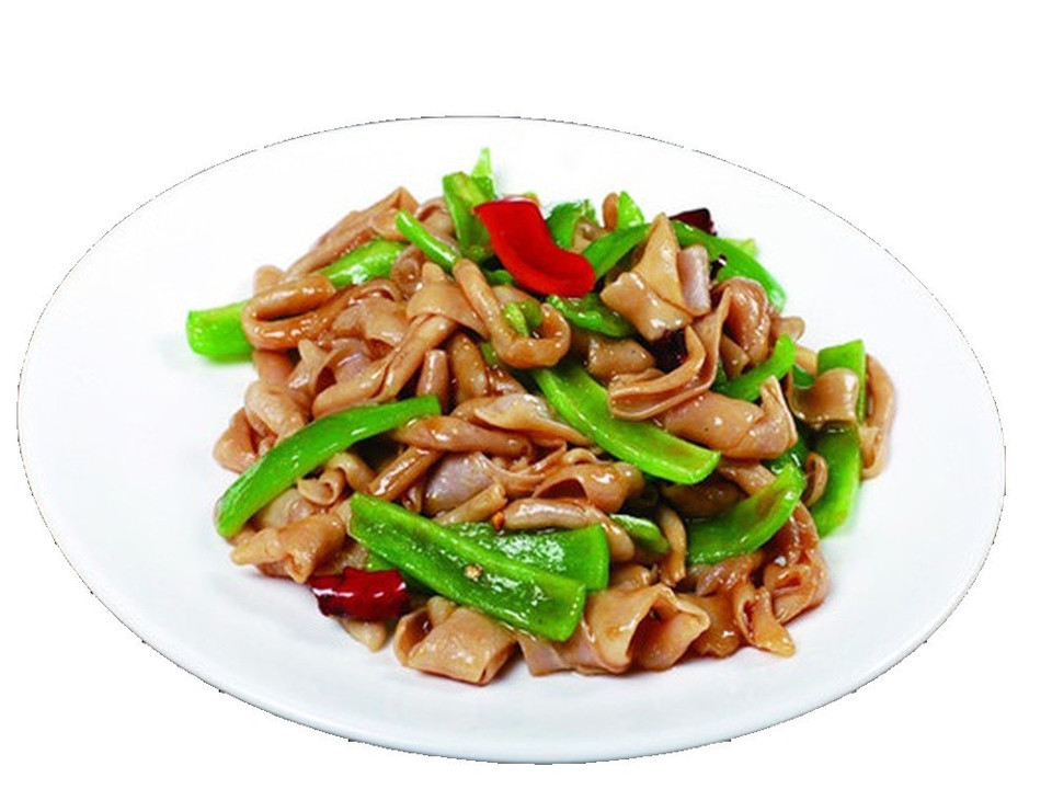 鸭肠炒尖椒图片