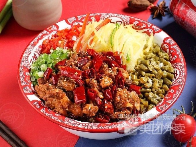 辣子鸡剁椒拌饭图片