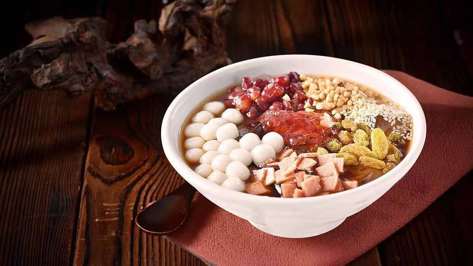 玫瑰汤圆冰粉图片