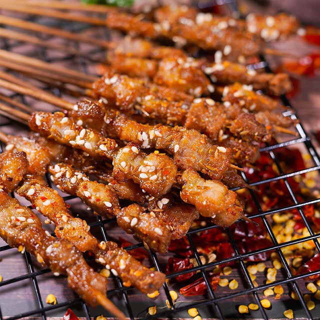 烤花肉图片