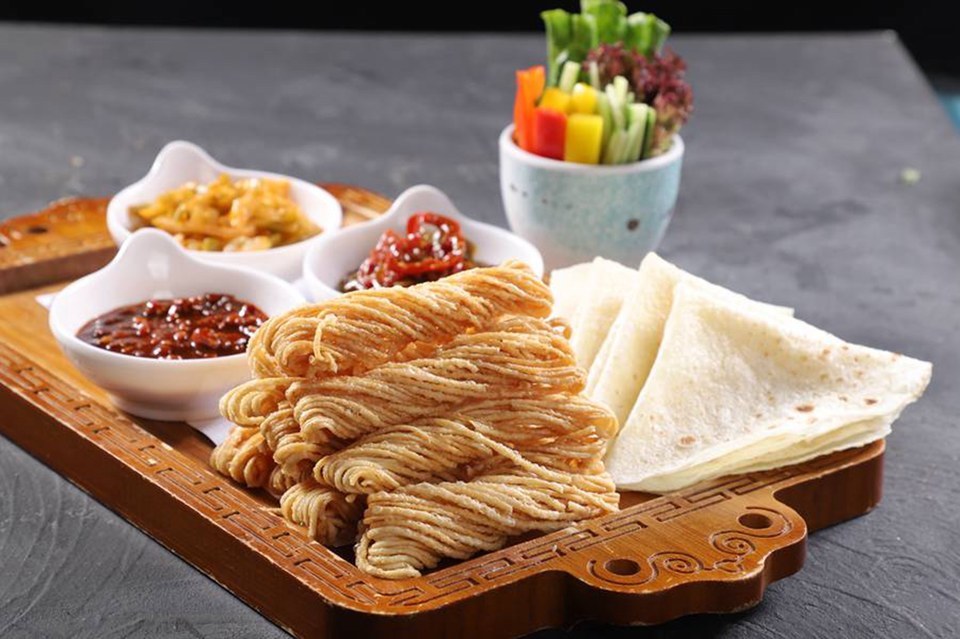 徐州馓子卷饼图片