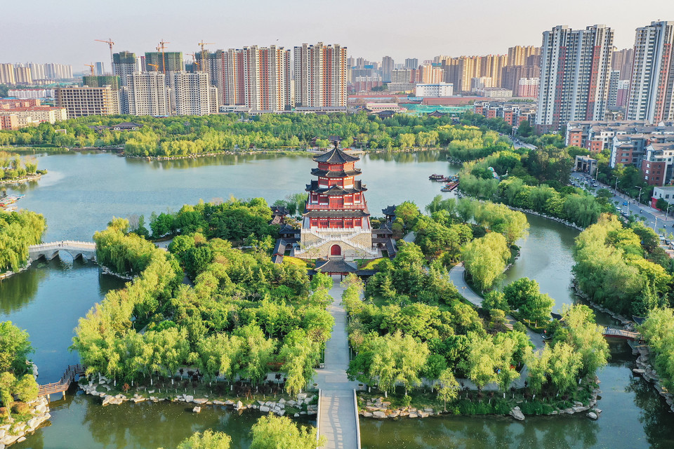 南池景区王母阁图片
