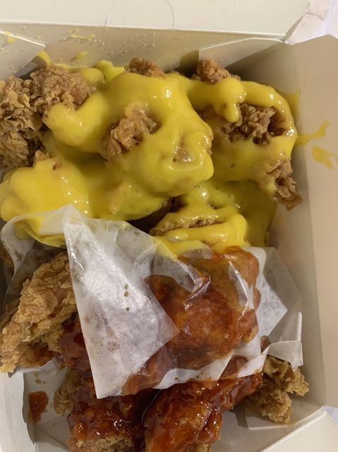 韩式炸鸡双拼图片