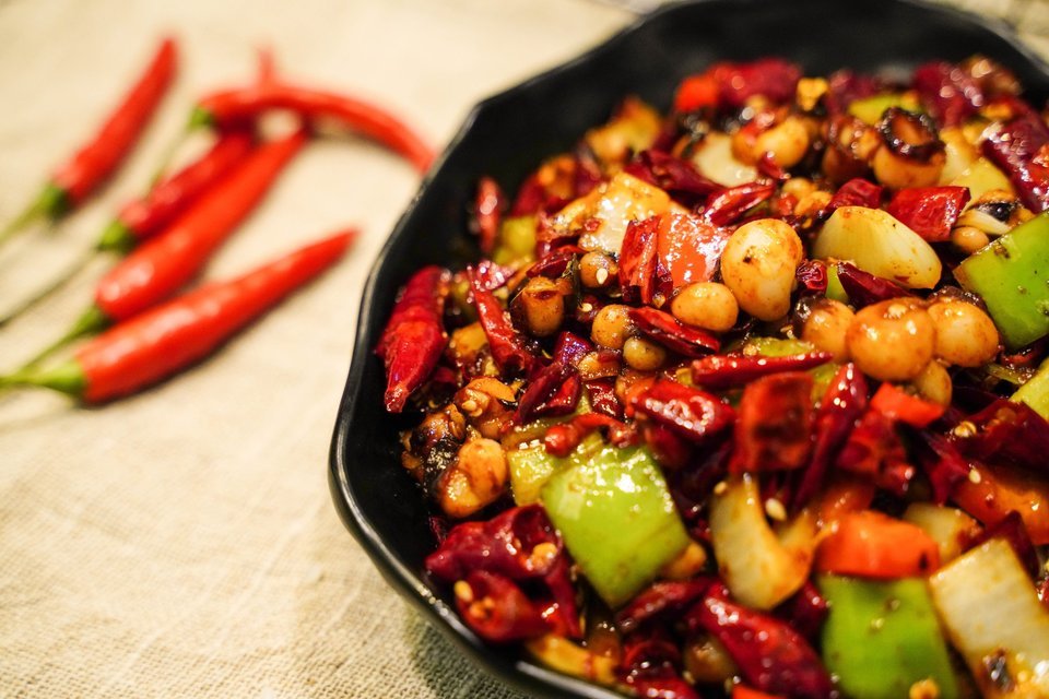 辣炒海灵菇图片