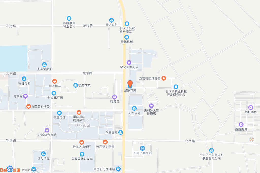 怎么走,在哪,在哪里,在哪儿):石河子市北泉镇北八路电话:39小区