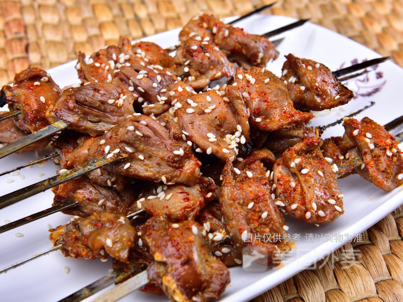 烤鸡胗图片