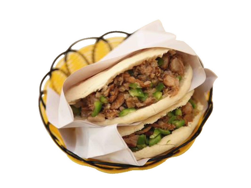 肥瘦肉夹馍图片