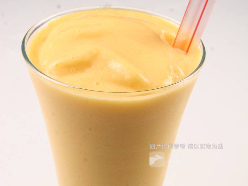 芒果奶绿奶茶图片