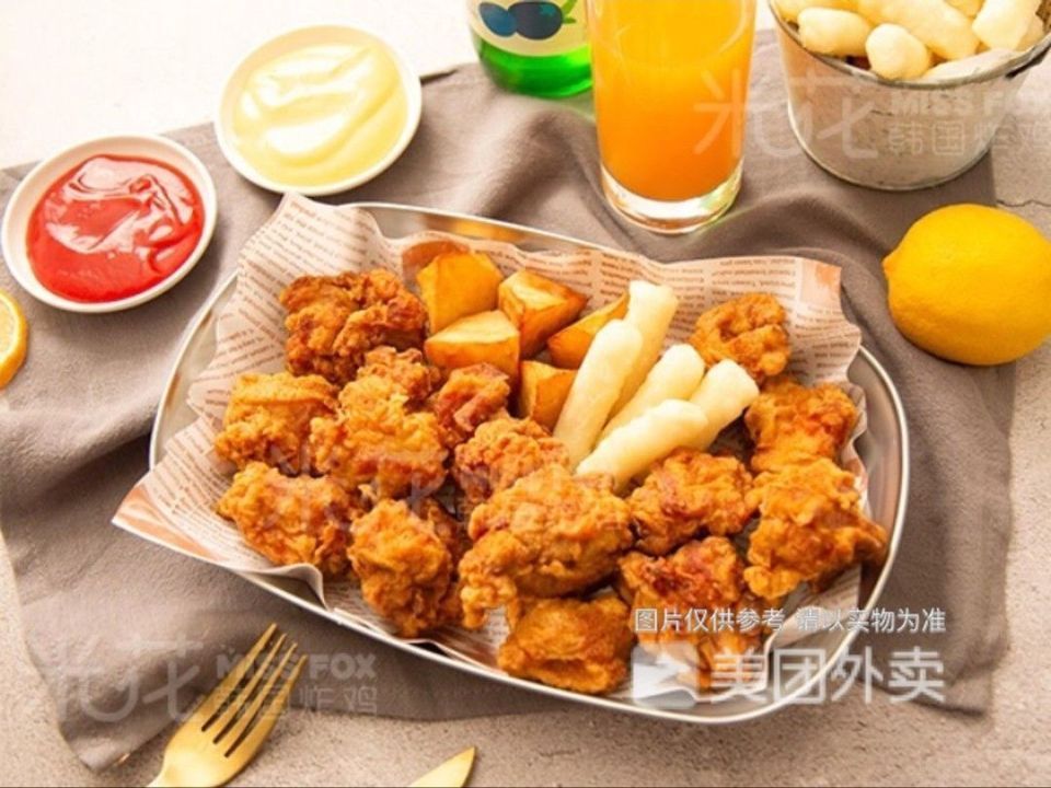 米花missfox韩式炸鸡汉堡港惠店