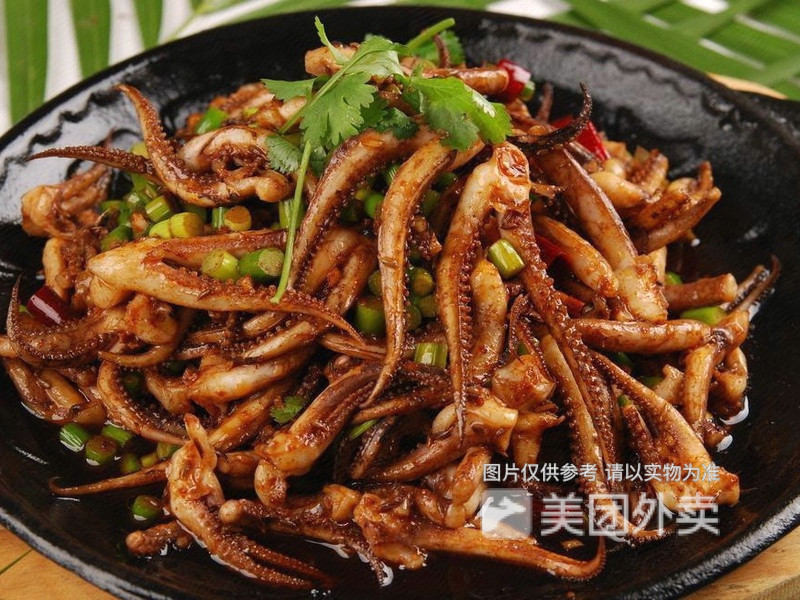 孜然魷魚蓋澆飯圖片