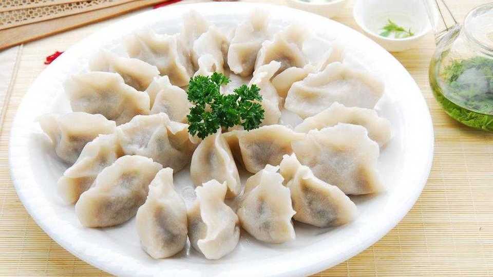 韭菜驴肉饺子图片