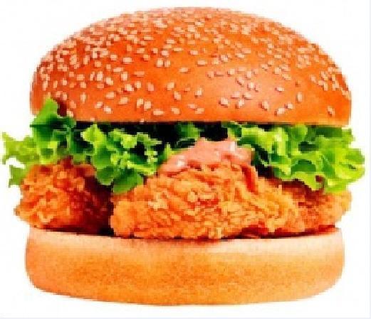 香辣火腿香鸡堡图片
