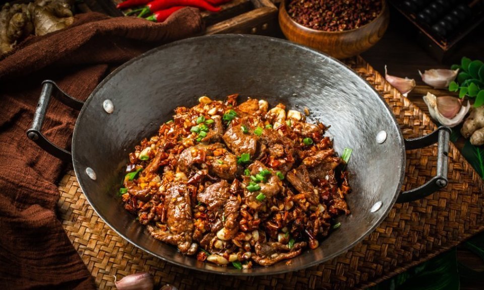 铁锅孜然牛肉图片