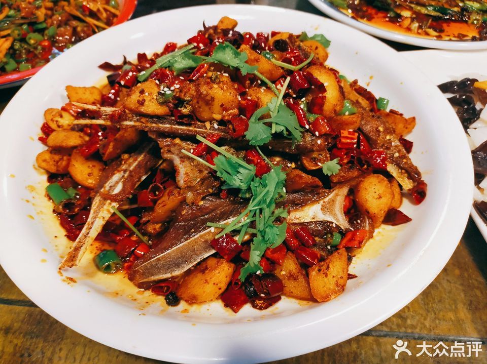 干锅扇子骨图片