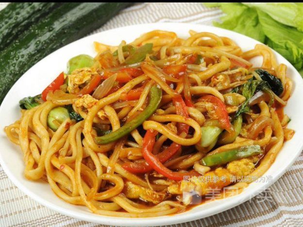 蛋炒棍棍面图片