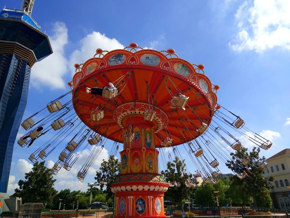 南通探险王国飓风飞椅图片