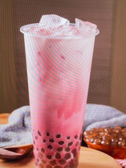 草莓玛奇朵图片