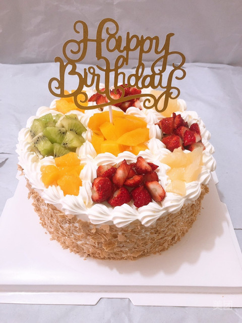 九宫格水果燕麦蛋糕图片